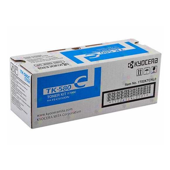 Картридж KYOCERA 1T02KTCNL0, голубой [tk-580c]