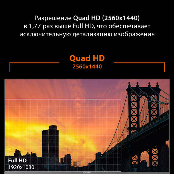 Монитор SUNWIND SUN-M32BF101 31.5", стальной