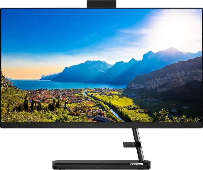 Моноблок Lenovo IdeaCentre 3 24ALC6, 23.8", AMD Ryzen 5 5500U, 8ГБ, 256ГБ SSD,  AMD Radeon Graphics,