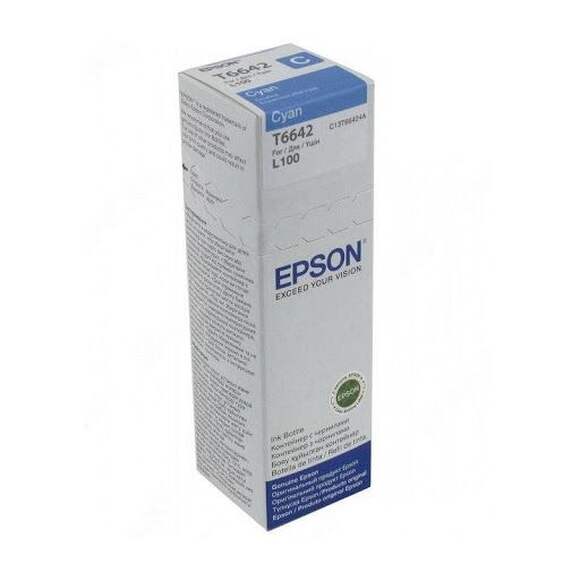 Картридж EPSON T6642, голубой [c13t66424a]