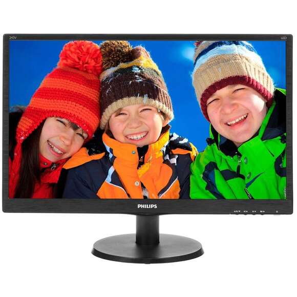 Монитор PHILIPS 243V5QHABA (00/01) 23.6", черный
