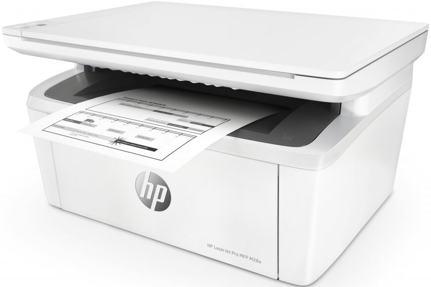 МФУ лазерный HP LaserJet Pro MFP M28a RU,  A4,  лазерный,  белый (w2g54a)