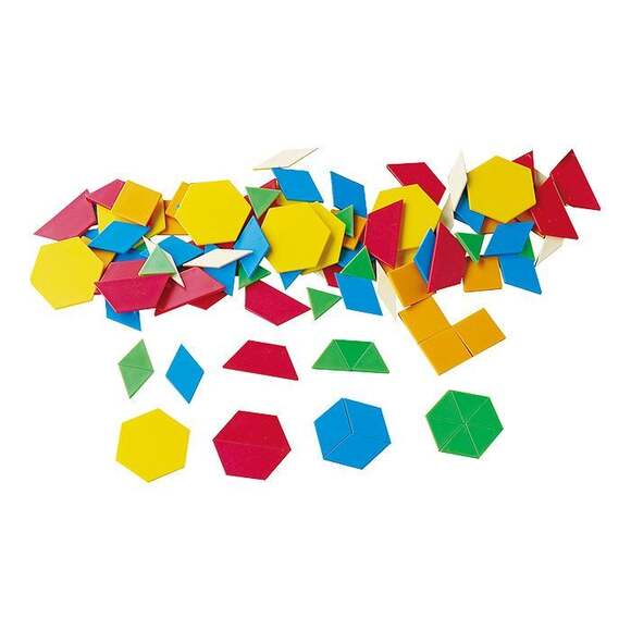 Обучающий набор PLASTIC PATTERN BLOCKS / Занимательная мозаика, 3+
