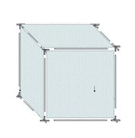 Сетчатый куб  3х3х3м для тестовых полётов в защищённом пространстве