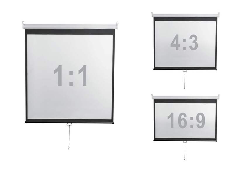 Экран настенный Digis DSOD-1104 (Optimal-D, формат 1:1, 100", 186x189, рабочая поверхность 180x180, 