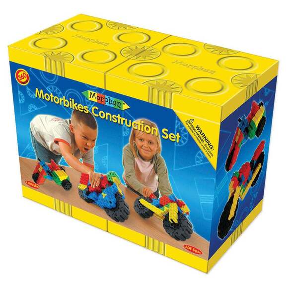 Конструктор Morphun Motorbikes Construction Set "Мотоциклы", 360 деталей, 4+