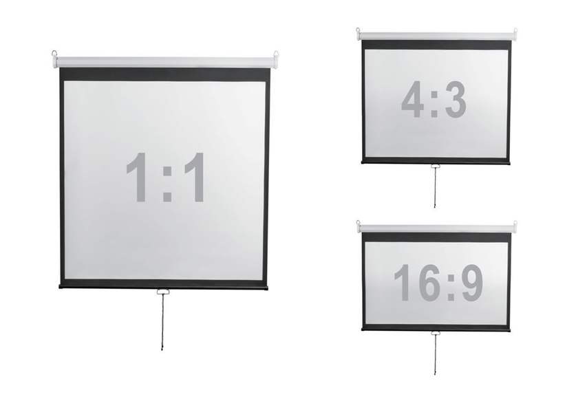 Экран настенный Digis DSOD-1108 (Optimal-D, формат 1:1, 167", 308x309, рабочая поверхность 300x300, 