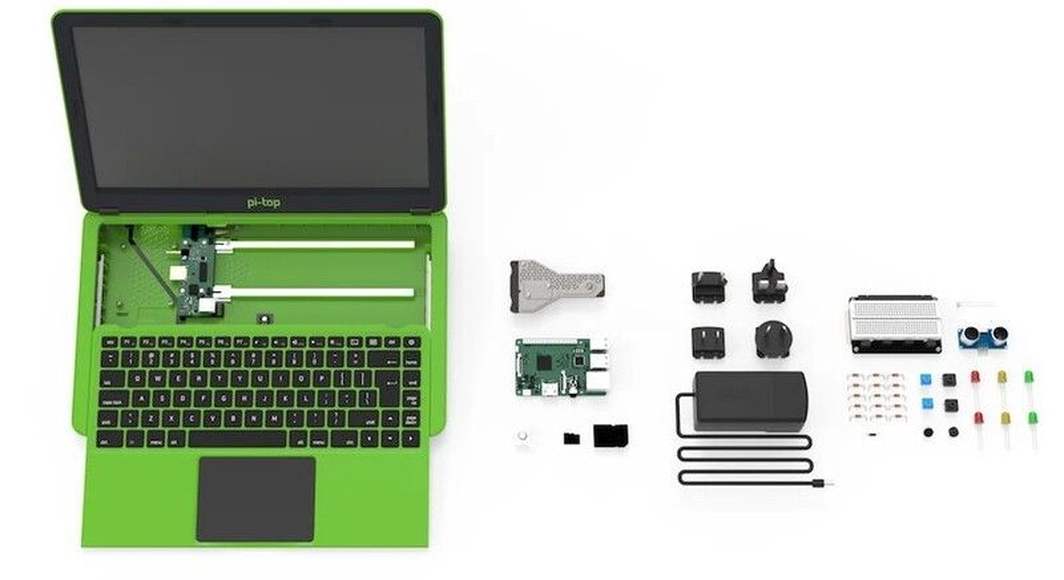 Базовая платформа электронной лаборатории pi-top Green Laptop V3