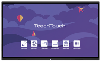 Интерактивная панель TeachTouch 7.0 86”, UHD, 20 касаний, 8/128 Гб, Android 11, слот OPS