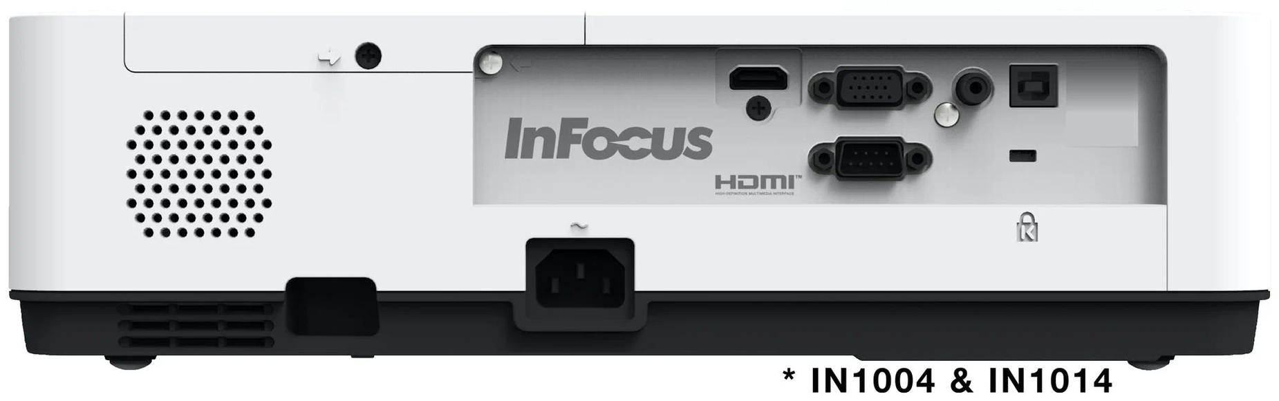 Проектор INFOCUS [IN1044] 3LCD, 5000 lm, XGA, 1.342.22:1, 50000:1, 16W, 2хHDMI 1.4b, VGA in, Composi